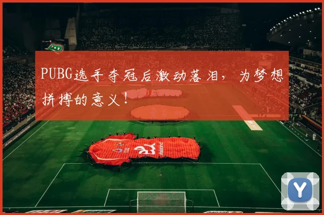 PUBG选手夺冠后激动落泪，为梦想拼搏的意义！