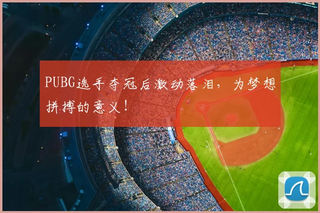 PUBG选手夺冠后激动落泪,为梦想拼搏的意义!